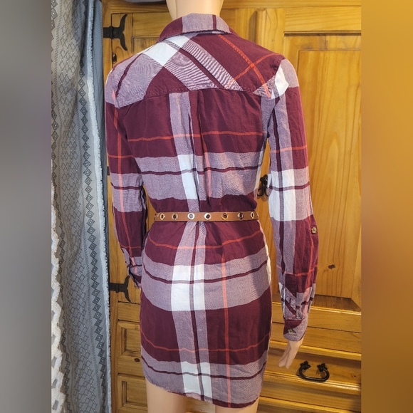 Plaid Shirt Dress‎ - Picture 6 of 7